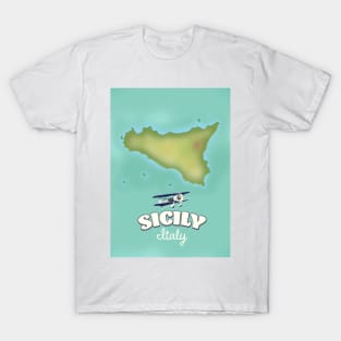 Sicily Italy map T-Shirt